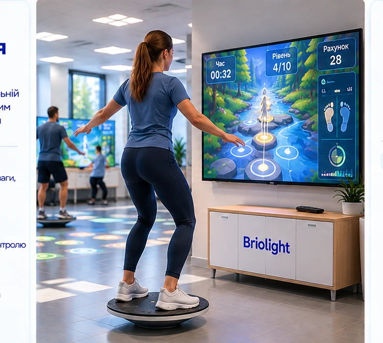 Rehabilitation equipment: Briolight BP-R balance module for balance and postural control training