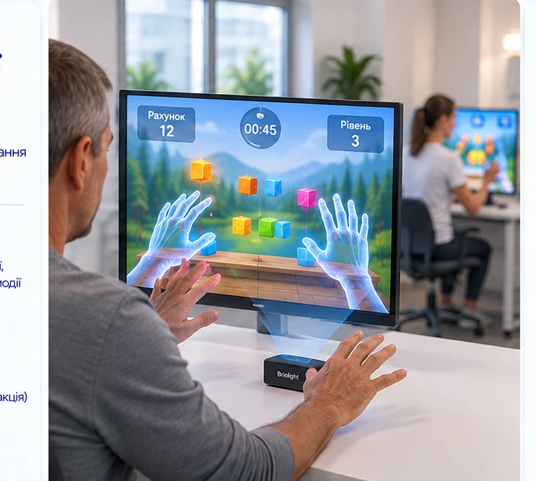 Rehabilitation equipment: Briolight DM-R fine motor module for hand and finger training