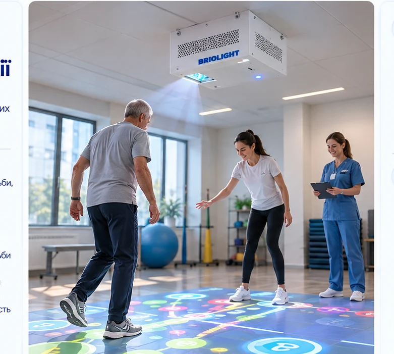 Rehabilitation equipment: Interactive floor